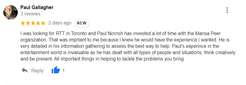 Paul Norrish, RTT, Certified Hypnotherapist in Toronto